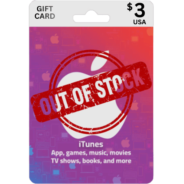 Itunes Gift Card 3 Usd