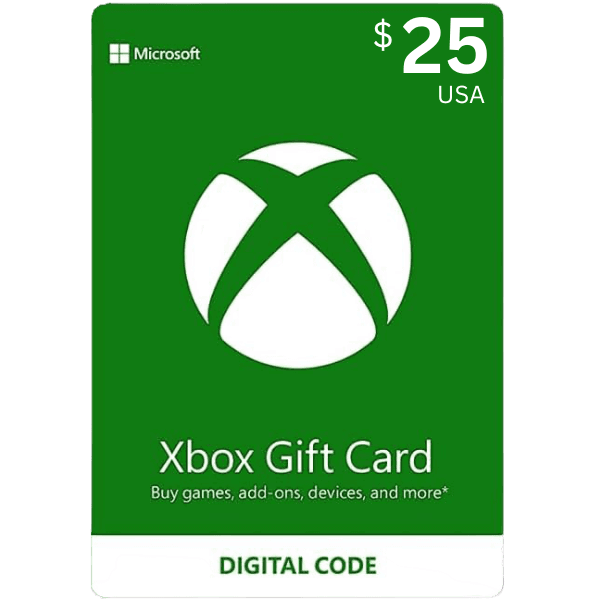 Xbox Gift Card 25 Usd