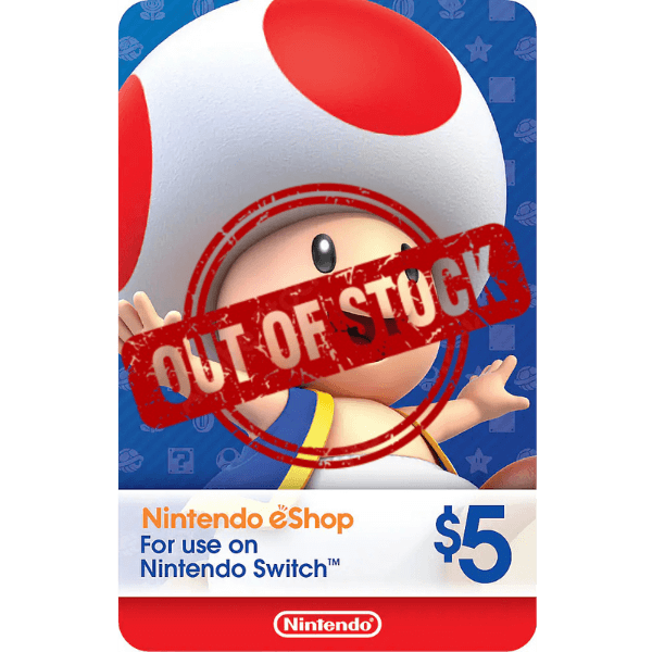Nintendo Gift Card 5 Usd
