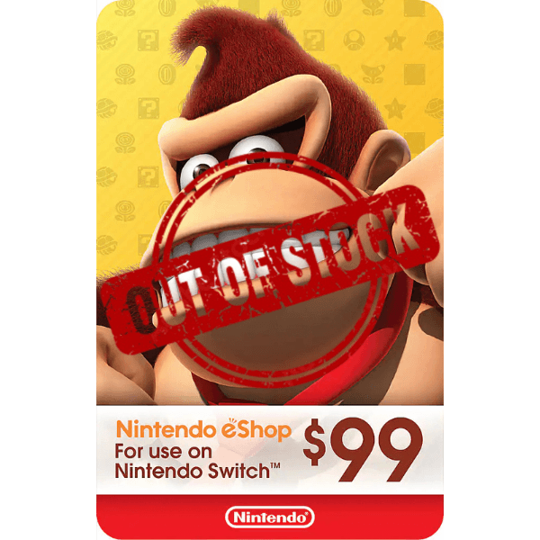 Nintendo Gift Card 99 Usd