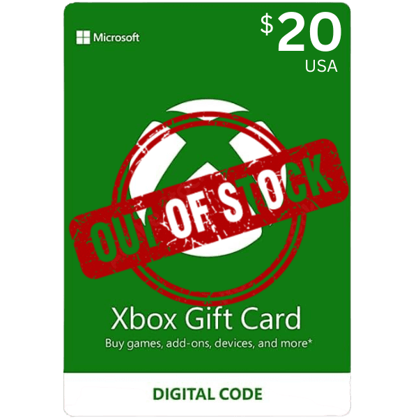 Xbox Gift Card 20 Usd