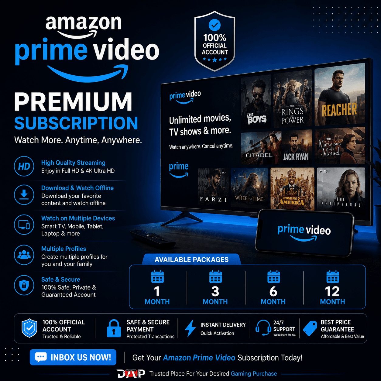 Prime video Subscription