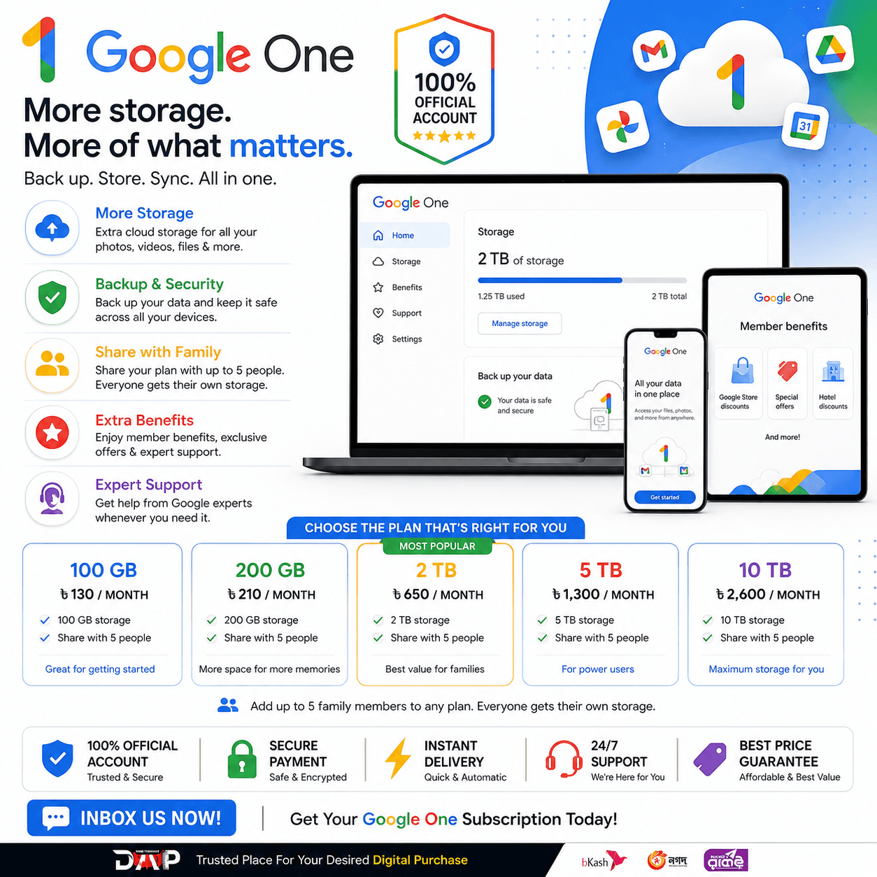 Google One Subscription