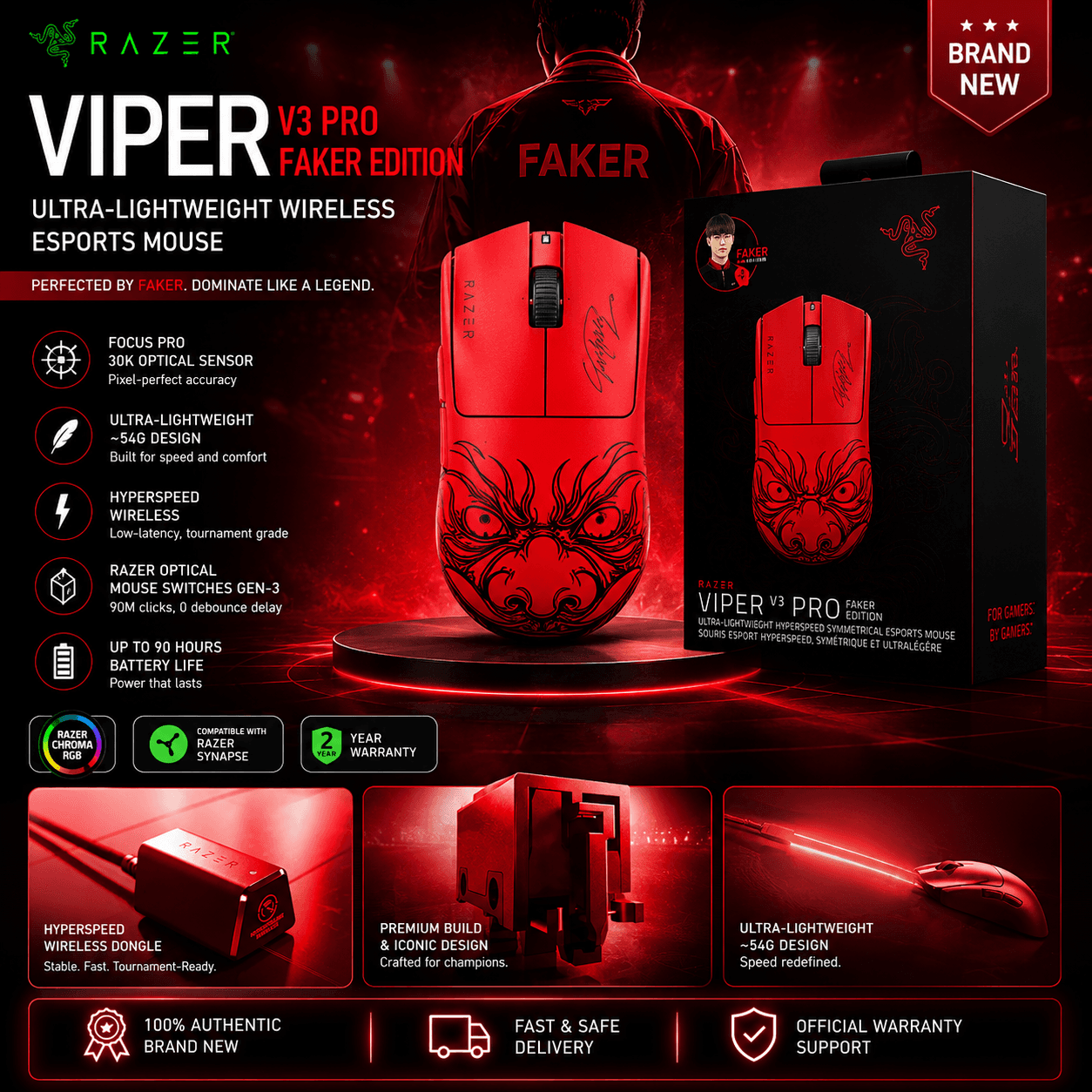 Razer Viper V3 Pro Faker Edition